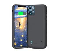 BAHOND New Version Battery Case for iPhone 12 / iPhone 12 Pro, 5000mAh Rechargeable Extended Battery Charging Charger Case, Add 100% Extra Juice (6.1 Inches) Black