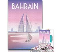 Bahrain Jigsaw Puzzles for Teenagers 1000 Jigsaws,Staycation Kill Time Every Piece Is Unique - Challenging Family Fun Game 50x75cm