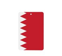 Bahraini Flag Car Air Fresheners Cards - 6 Pieces,Cardstock Scented Decor For Cars,Bedrooms, Closets