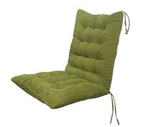 BAHULA High Back Chair Cushion, Patio Outdoor Chair Cushion Seat Pads, Recliner Soft Garden Chair Seat Pad Cushion with Backrest for Indoor, Office, Home, Rocking Chairs,Green,45 * 100cm