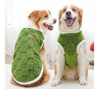 BAHULA Warm Dog Coat, Dog Jacket with D-ring, Durable Doggie Winter Coat Warm Cozy Puppy Cold Weather Apparel from Small to Large Breed,Green,8XL