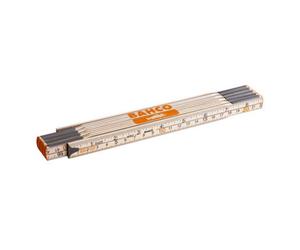 Bahwr2 Bahco 2M Wooden Rule Made From Birch Metric / Imperial Wr2 Folding Rule