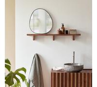 Bahya - Horizontal bathroom shelf in solid sheesham wood Brown
