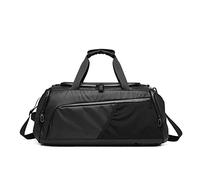 Bai Shi Wu Men Gym Bag Large Travel Training Fitness Workout Sports Bag Backpack Waterproof Dry Wet Shoulder Laptop Bag 52x20x20cm Gym Bags (Color : Black)