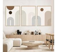 Baibexing 3Pcs/Set Abstract Geometric Line Boho Posters Prints Canvas Painting Wall Art Pictures For Living Room Interior Home Decoration 60X90Cmx3Pcs Sin Marco