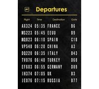 Baibexing Abstract Airport Departures And Arrivals Wall Art Posters And Print Creative Minimalist Canvas Painting Pictures Room Home Decor A2 60X90Cm Unframed