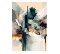 Baibexing Abstract Landscape Wall Art Canvas Painting Posters Prints Pictures Living Room Interior Home Decor A6 40X50Cm Unframed