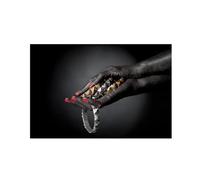 Baibexing African Women Hand Gesture Jewelry Canvas Painting Posters And Prints Wall Art Pictures For Living Room Home Decoration A2 50X70Cm Unframed