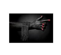 Baibexing African Women Hand Gesture Jewelry Canvas Painting Posters And Prints Wall Art Pictures For Living Room Home Decoration A4 40X60Cm Unframed
