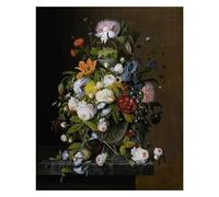 Baibexing Classic Retro Flowers Still Life Canvas Painting Poster Prints Wall Art Pictures For Living Room Home Decoration A2 60X90Cm Unframed