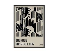 Baibexing Modern Vintage Arsene Lupin Poster Abstract Bauhaus Geometric Canvas Painting Wall Art Print Pictures Bedroom Home Decor A3 60X90Cm Unframed