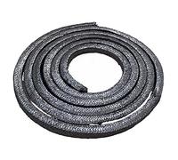 BAIBOS Graphite Braided Packing Graphite Wire Rod Pump Valve Seal Graphite Stuffing Sealing Graphite Gland Packing Rope Length 2M (Size : 14 * 14mm)