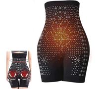 Baicloud Ice Silk Ion Fiber Repair Shaping Shorts,High Waisted Tummy Control Ice Silk Ion Fiber Restoration Shaper,Baicloud Ionic Shapewear Underwear Shorts For Women (Black, L)