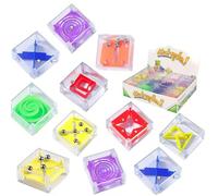 BaiDekun Pack of 24 Small Items Useful Party Bags Birthday Puzzle Games Children's Birthday Party Favours Mini Patience Game Children Tombola Prizes Skill Games Small Toys Gifts