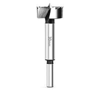 BAIDETS Forstner Drill Bit 30mm - Precision Woodworking Bit with Round Shank, Forstner Bit Compatible with Drills & Drill Presses