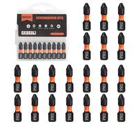 BAIDETS Pro PH2 Bit Assortment - Screwdriver Bits Set 20Pcs, 25mm Length, Phillips Screwdriver Bit, 1/4 Inch Hex Shank, with Storage Box