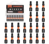 BAIDETS Pro T25 Bit Assortment - Screwdriver Bits Set of 20, 25 mm Length, Torx Screwdriver Bit, 1/4 Inch Hex Shank, with Dispenser Box