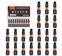 BAIDETS Pro T27 Bit Assortment - Screwdriver Bits Set of 20, 25 mm Length, Torx Screwdriver Bit, 1/4 Inch Hex Shank, with Dispenser Box