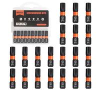 BAIDETS Pro T40 Bit Assortment - Screwdriver Bits Set of 20, 25 mm Length, Torx Screwdriver Bit, 1/4 Inch Hex Shank, with Dispenser Box