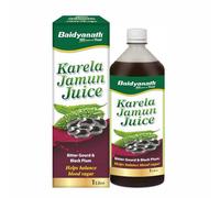 Baidyanath Ayurved Karela Jamun Juice 1L | Natural Remedy For Blood Sugar Management | Helps in Reducing the Bad Cholesterol Levels & Improves overall Health and Wellness