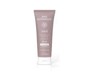 Baie Botanique Soleil - Organic Mineral Sunscreen SPF 50 for Face & Body - Non-Toxic - Sea Buckthorn & Calendula - Natural & Vegan - Chemical Filter Free - Reef Safe - Broad Spectrum UVA/UVB - 240g