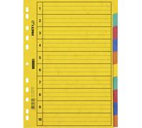 Baier Schneider &AMP; File Index File Page Dividers 10-Part Pressspankarton, Bla
