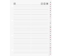 Baier Schneider &Buttons-Phone Register Replacement Insert, 620, Cardboard, 156 x 211 x 10 MM White