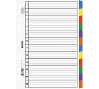 Baier Schneider &File Index File Page dividers; 100% Recycled Paper, Blank Paper