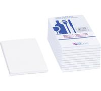 Baier & Schneider Notepad Gastronomy Perfect Bound, 70 gsm, 75 x 140 mm, White -