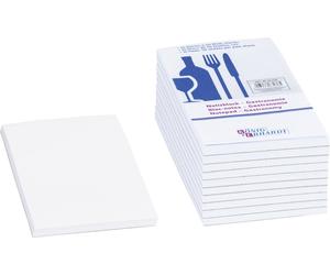 Baier & Schneider Notepad Gastronomy Perfect Bound, 70 gsm, 75 x 140 mm, White -