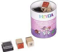 Baier & Schneider Princesses & Fairies Wooden Rubber Stamps Stamp Set for Children, 1.5 x 1.5