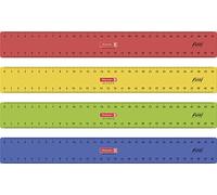 Baier & Schneider - Ruler for school and office, Flexi ruler, 30 cm, in 4 assorted colors, 1 Piece