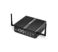 Baieyu Fanless Mini PC N100, Small PC 16GB RAM DDR4 256GB SSD, Dual Band WiFi, 4K HD/DP Triple Display, RJ45 LAN, 2×RS232 COM, 2×USB 3.0, Fanless Mini PC Win 11 Pro Linux Ubuntu