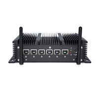 Baieyu Industrial computer intel Core i3-7167U Processor mini pc fanless Desktop computer windows 10pro 8G RAM DDR3+256G SSD+1TB HDD,Dual band wifi&BT 4.2,HD,6xRJ45 Lan,2xCom,4K HD