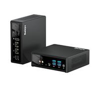 Baieyu N150 Mini PC(Turbo 3.6GHz), 8GB DDR5, 256 NVMe SSD, Desktop Mini Computer 4K Dual HDMI + DP, WiFi 5/BT 4.2, Dual LAN, TPM 2.0, 6 USB