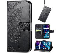 BaiFu Butterfly Case for Nothing Phone (3), PU Leather Magnetic Closure Roses Wallet Cover, Flower Pocket Compatible with Nothing Phone (3)-03