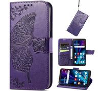 BaiFu Butterfly Case for Nothing Phone3, PU Leather Magnetic Closure Roses Wallet Cover, Flower Pocket Compatible with Nothing Phone3-02