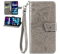 BaiFu Case for 1+ OnePlus Nord CE5 with Card Holder, Wrist Strap, 3D Flower Embossed Pocket, Women Wallet Cover for 1+ OnePlus Nord CE5-05