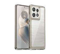 BaiFu Clear Case for Motorola Edge 50 Pro, Shockproof, Anti-fall, PU Frame and Hard PC Back Plate, Cover for Motorola Edge 50 Pro Transparent Back Case-03