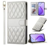 BaiFu Plaid Wallet Phone Case for Redmi Note 10 Pro 4G/Pro MAX, Magnetic Cover Compatible with Redmi Note 10 Pro 4G/Pro MAX-White