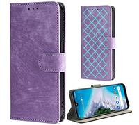 BaiFu RFID Blocking Wallet Case for OPPO A54 5G/A93 5G/A74 5G, Card Holder, Wallet Magnetic Cover for OPPO A54 5G/A93 5G/A74 5G-Purple