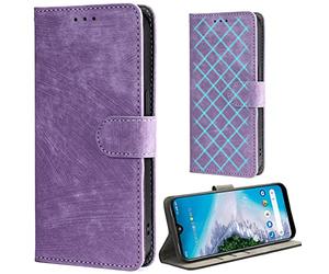 BaiFu RFID Blocking Wallet Case for OPPO A54 5G/A93 5G/A74 5G, Card Holder, Wallet Magnetic Cover for OPPO A54 5G/A93 5G/A74 5G-Purple