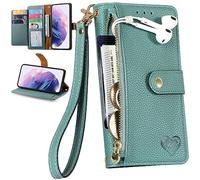 BaiFu RFID Blocking Wallet Case for Telekom T Phone 3 Pro, Zipper Pocket and Card Slot Magnetic Cover for Telekom T Phone 3 Pro-05