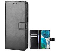 BaiFu Wallet Case for HTC Desire 22 Pro Case, Retro Style Wallet Magnetic Cover with Credit Card Slots and Flip Stand, Leather Phone Case Compatible with HTC Desire 22 Pro, Black
