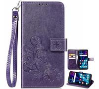 BaiFu Wallet Case for Nokia HMD Pulse+ with Card Holder, Wrist Strap, 3D Flower Embossed Cover, Women Wallet Cover for Nokia HMD Pulse+-15
