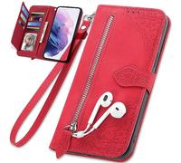 BaiFu Wallet Case for Nokia HMD Pulse+ with Zipper Pocket, PU Leather Phone Cover for Nokia HMD Pulse+-003