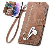 BaiFu Wallet Case for Nokia HMD Pulse+ with Zipper Pocket, PU Leather Phone Cover for Nokia HMD Pulse+-001