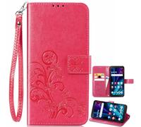 BaiFu Wallet Case for Redmi 10 Prime with Card Holder, Wrist Strap, 3D Flower Embossed Cover, Women Wallet Cover for Redmi 10 Prime-16