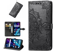BaiFu Wallet Cover for Nokia HMD Pulse+, Kickstand, Card Slot, Mandala Flowers Phone Cases Compatible with Nokia HMD Pulse+-03