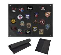 BAIFULAI Board Patches : 110 x 70 cm Foldable Tactical Patch Display Board with Eyelets and Loop Surface, Patches Hanger for Military Patch Badge Stamp Sew-On Suspension
